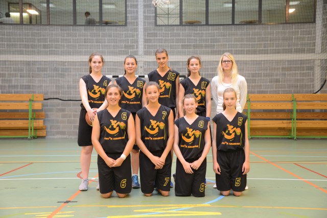 4  Glenisson Giulia / 5  Martin Adèle / 6  Wilkin Solène / 7 Maitrejean Clémence / 8 Samson Iseline / 10 Fanny Opdebeeck / 12 Everard Louise / 13 Nora Motch  / Coach : Elodie Lemmer et Logan 